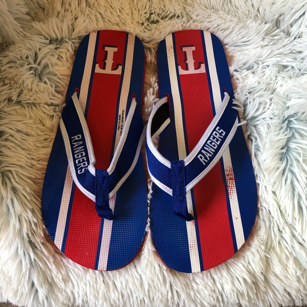 Texas Rangers Flip Flops. Multicolored - Picture 7 of 9
